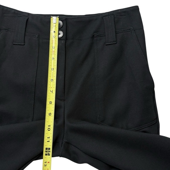 Anthropologie Maeve The Naomi Ponte Wide-Leg Flare Pants Size 6 Black - Picture 10 of 12